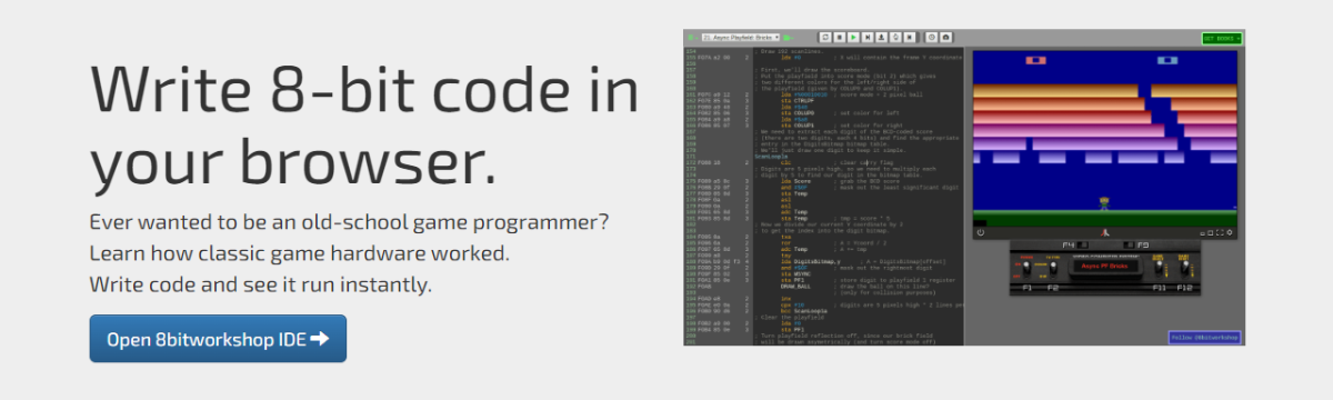 8bitworkshop – 8비트 컴퓨터로 프로그래밍을 해 볼 수 있는 사이트